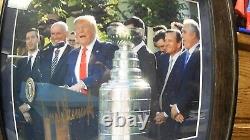 Framed President Donald Trump Autograph Photo 8x10 St. Louis Blues & Stanley Cup