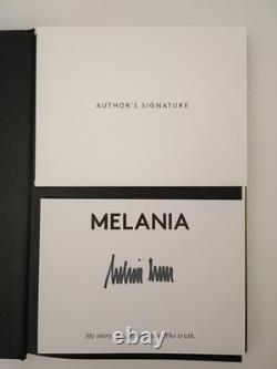 HAND Autographed MELANIA Trump SIGNED Book FLOTUS Memoir BRAND NEW HC DJ Rare