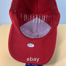 HAND SIGNED DONALD TRUMP MAGA HAT 45-47 USA President Auto Hologram COA