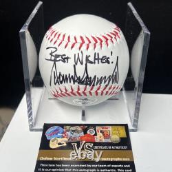 Hand Signed DONALD TRUMP Baseball Best Wishes President Autograph COA HOLOGRAM