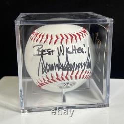 Hand Signed DONALD TRUMP Baseball Best Wishes President Autograph COA HOLOGRAM