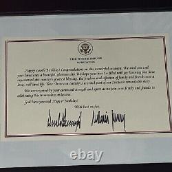 Happy 100th Birthday, historical, DONALD TRUMP Autographed Signed letter