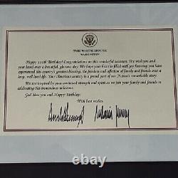 Happy 100th Birthday, historical, DONALD TRUMP Autographed Signed letter