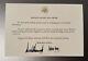 Happy Birthday From President Donald Trump And Melania Letter Rare