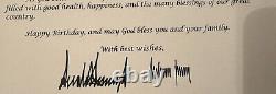 Happy Birthday From President Donald Trump And Melania letter RARE