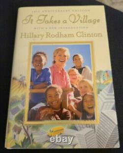 Hillary Clinton Signed It Takes A Village Book 1st Edition Trump Bill Clinton