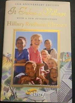 Hillary Rodham Clinton Signed It Takes A Village Book 1st Edition Donald Trump