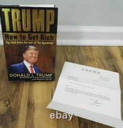 How to Get Rich Donald Trump USA President Signed First Edition Autographed Jim
