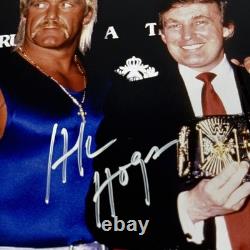 Hulk Hogan & Donald Trump Autographed 8x10 Photo Hand Signed withCOA HOLO