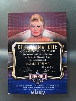 Ivana Trump decision 2020 series 2 autograph signature rare maga Trading Card
