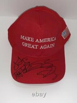 Ivanka Trump Donald Jr Eric Tiffany Signed Make America Great Again Hat Jsa Coa