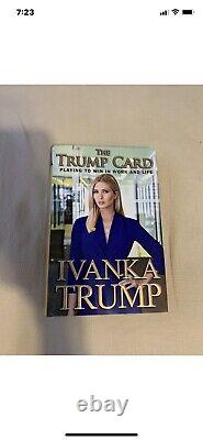 Ivanka Trump signed book the trump card hardcover First Edition Rare