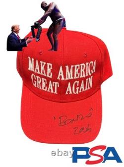 JON BONES JONES Signed Make American Great MAGA HAT Trump UFC White House PSA