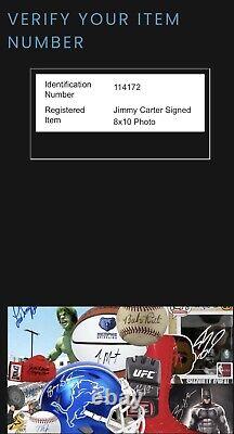 Jimmy Carter US President Authentic Signed Autographed 10x8 Photo HGA COA