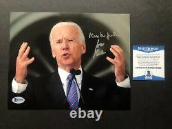 Joe Biden Rare! Signed autographed 46 President Trump 8x10 photo Beckett BAS coa