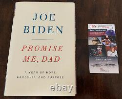Joe Biden Signed Promise Me Dad Book JSA 2020 President Nominee Obama Trump Rare