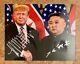 Kim Jong-un And President Donald Trump Duel Signed Photograph 2018