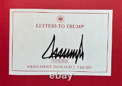 LETTERS TO TRUMP SIGNED Donald J. Trump AUTOGRAPHED Book MAGA 2023