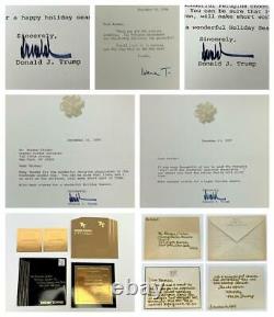 Lot Donald J. Trump+Ivana+Marla Maples AUTOGRAPH Letters Notes Ephemera Scrapbook