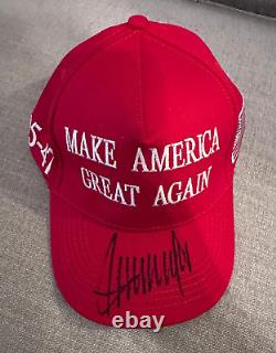 MAGA HAT Signed US President DONALD TRUMP Make America Great Again 11