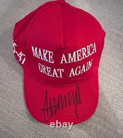 MAGA HAT Signed US President DONALD TRUMP Make America Great Again 12