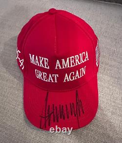 MAGA HAT Signed US President DONALD TRUMP Make America Great Again 8