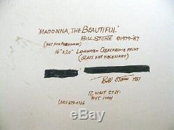 Madonna The Beautiful Signed Bill Stone 1979 Cibachrome Print To Donald Trump