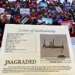 Magnificent President Donald Trump Full Name Signed Large 20x24 Photo JSA MINT 9