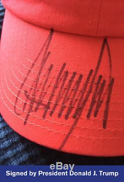 Make America Great Again Hat MAGA Signed by President Donald Trump UNIQUE