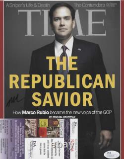 Marco Rubio Signed 8x10 Photo with JSA COA #N22225 Secretary of State Donald Trump