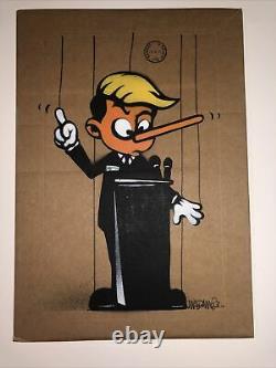 Mau Mau Trumpinochio Original Art Stencil Street Art Graffiti Anti Donald Trump