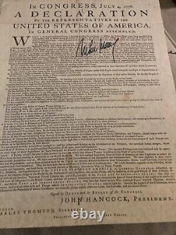 Melania Trump Signed Declaration of Independence