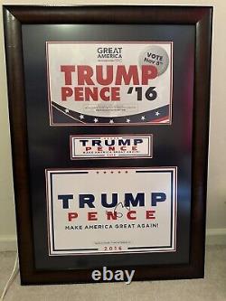 Mike Pence Autographed Donald Trump Sign