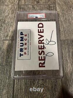 Mike Pence Signed Autographed Maga Cut Psa/dna Slabbed Vice President Trump Rare