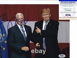 Mike Pence Vice President Donald Trump Signed Autograph 8x10 Photo PSA/DNA COA