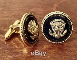 New Issue President Donald J. Trump VIP Cobalt/Navy White House Cufflinks Signed