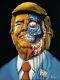 Obey Zombie Donald Trump They Live Movie Original Oil Painting Black Velvet A387