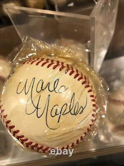 Official ball American league signed Donald Trump Marla Maples