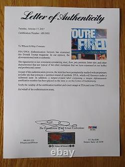 One of a Kind President DONALD TRUMP signed FIRED 1988 Sports Illustrated PSA