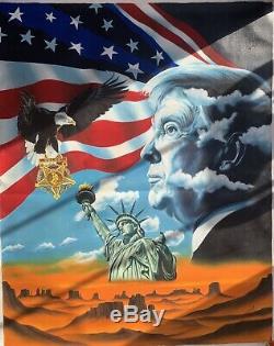 Original Donald Trump Oil Painting By World Renown Artist Hector Monroy. 30x40