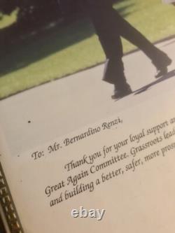 Original President Donald Trump Signed Autograph Autographed Thank You Letter