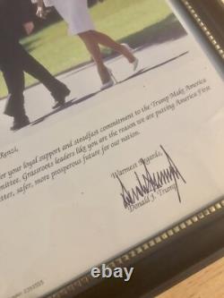 Original President Donald Trump Signed Autograph Autographed Thank You Letter