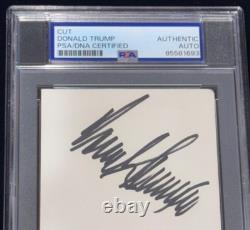 POTUS 45/47 Signed President Donald Trump Autographed 3x5 Index Card Auto PSA