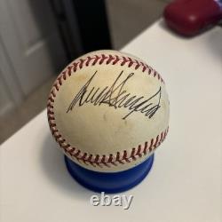 POTUS DONALD TRUMP & NYY CHRIS CHAMBLISS SIGNED Autographed MLB Baseball COA