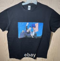 POTUS Donald J. Trump AUTOGRAPHED FIGHT T-Shirt Sz XL with Authentic COA