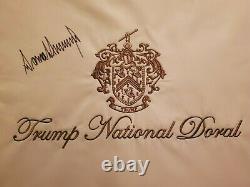 POTUS Donald J Trump Autographed Golf Flag Trump National Doral Signed Auto