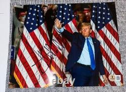 PRESIDENT DONALD J. TRUMP SIGNED 8x10 PHOTO 2024 MAKE AMERICA GREAT BECKETT COA
