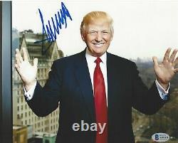 PRESIDENT DONALD J. TRUMP SIGNED 8x10 PHOTO #45 REPUBLICAN BECKETT COA BAS