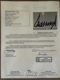 PRESIDENT DONALD TRUMP FIGHT PHOTO KILL ATTEMPT SIGNED 23x26 FRAME JSA LOA COA