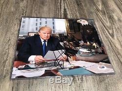 PRESIDENT DONALD TRUMP FRAMED SIGNED 8x10 PHOTO PSA COA EAGLE US